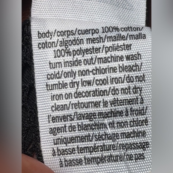 PINK Victoria's Secret Black and Gold Hawkeyes Crop Top - Picture 5 of 6